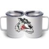 10 oz. White Stainless Steel Coffee Mug Thumbnail