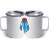 10 oz. White Stainless Steel Coffee Mug Thumbnail