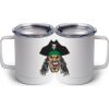 10 oz. White Stainless Steel Coffee Mug Thumbnail