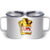 10 oz. White Stainless Steel Coffee Mug Thumbnail