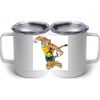 10 oz. White Stainless Steel Coffee Mug Thumbnail