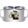 10 oz. White Stainless Steel Coffee Mug Thumbnail
