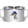 10 oz. White Stainless Steel Coffee Mug Thumbnail