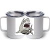 10 oz. White Stainless Steel Coffee Mug Thumbnail