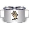 10 oz. White Stainless Steel Coffee Mug Thumbnail
