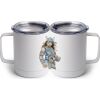 10 oz. White Stainless Steel Coffee Mug Thumbnail