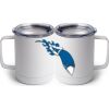 10 oz. White Stainless Steel Coffee Mug Thumbnail