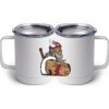 10 oz. White Stainless Steel Coffee Mug Thumbnail