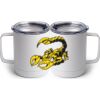 10 oz. White Stainless Steel Coffee Mug Thumbnail