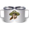 10 oz. White Stainless Steel Coffee Mug Thumbnail