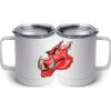 10 oz. White Stainless Steel Coffee Mug Thumbnail