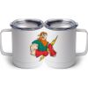 10 oz. White Stainless Steel Coffee Mug Thumbnail