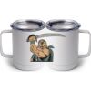 10 oz. White Stainless Steel Coffee Mug Thumbnail