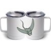 10 oz. White Stainless Steel Coffee Mug Thumbnail
