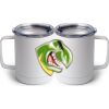 10 oz. White Stainless Steel Coffee Mug Thumbnail