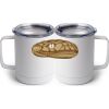 10 oz. White Stainless Steel Coffee Mug Thumbnail