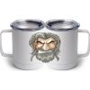 10 oz. White Stainless Steel Coffee Mug Thumbnail