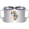 10 oz. White Stainless Steel Coffee Mug Thumbnail