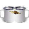 10 oz. White Stainless Steel Coffee Mug Thumbnail