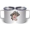 10 oz. White Stainless Steel Coffee Mug Thumbnail