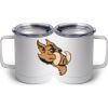 10 oz. White Stainless Steel Coffee Mug Thumbnail