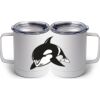 10 oz. White Stainless Steel Coffee Mug Thumbnail