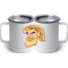 10 oz. White Stainless Steel Coffee Mug Thumbnail
