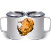 10 oz. White Stainless Steel Coffee Mug Thumbnail