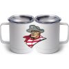 10 oz. White Stainless Steel Coffee Mug Thumbnail