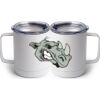 10 oz. White Stainless Steel Coffee Mug Thumbnail