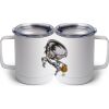 10 oz. White Stainless Steel Coffee Mug Thumbnail