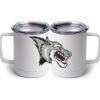 10 oz. White Stainless Steel Coffee Mug Thumbnail