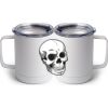 10 oz. White Stainless Steel Coffee Mug Thumbnail