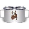 10 oz. White Stainless Steel Coffee Mug Thumbnail