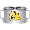 10 oz. White Stainless Steel Coffee Mug Thumbnail