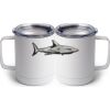 10 oz. White Stainless Steel Coffee Mug Thumbnail