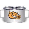 10 oz. White Stainless Steel Coffee Mug Thumbnail