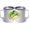 10 oz. White Stainless Steel Coffee Mug Thumbnail