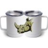 10 oz. White Stainless Steel Coffee Mug Thumbnail