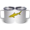 10 oz. White Stainless Steel Coffee Mug Thumbnail