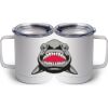 10 oz. White Stainless Steel Coffee Mug Thumbnail