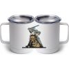 10 oz. White Stainless Steel Coffee Mug Thumbnail