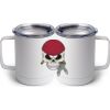 10 oz. White Stainless Steel Coffee Mug Thumbnail