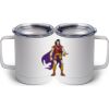 10 oz. White Stainless Steel Coffee Mug Thumbnail