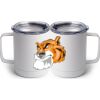 10 oz. White Stainless Steel Coffee Mug Thumbnail