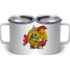 10 oz. White Stainless Steel Coffee Mug Thumbnail