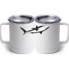 10 oz. White Stainless Steel Coffee Mug Thumbnail