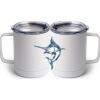10 oz. White Stainless Steel Coffee Mug Thumbnail