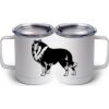 10 oz. White Stainless Steel Coffee Mug Thumbnail