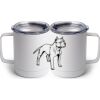 10 oz. White Stainless Steel Coffee Mug Thumbnail